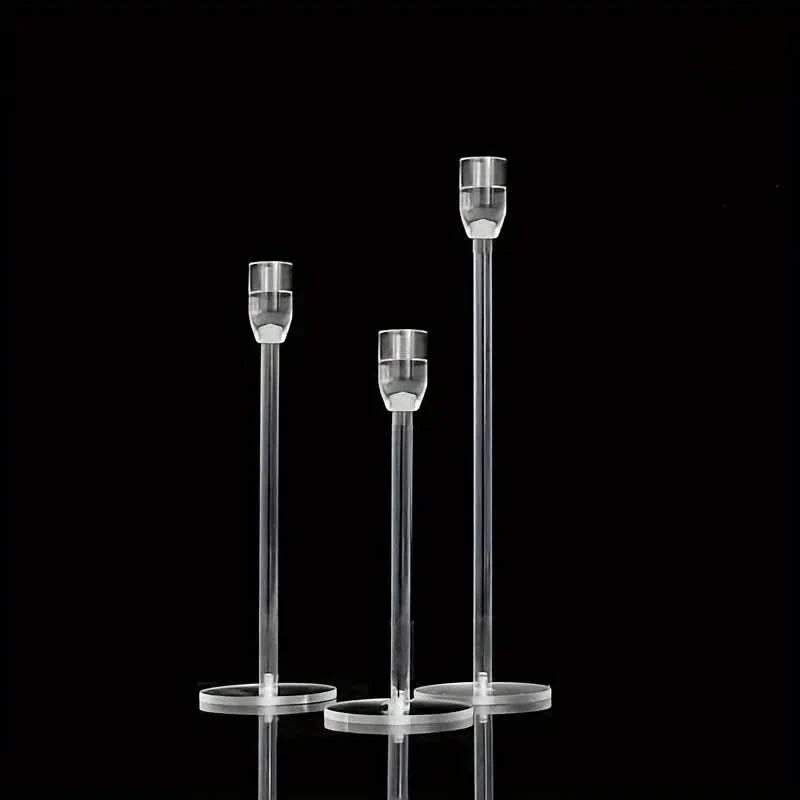 Lisslune | LumenAcry Acrylic Candle Holder Set (3-piece)