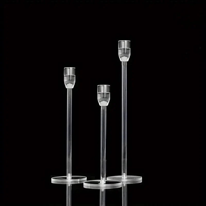 Lisslune | LumenAcry Acrylic Candle Holder Set (3-piece)