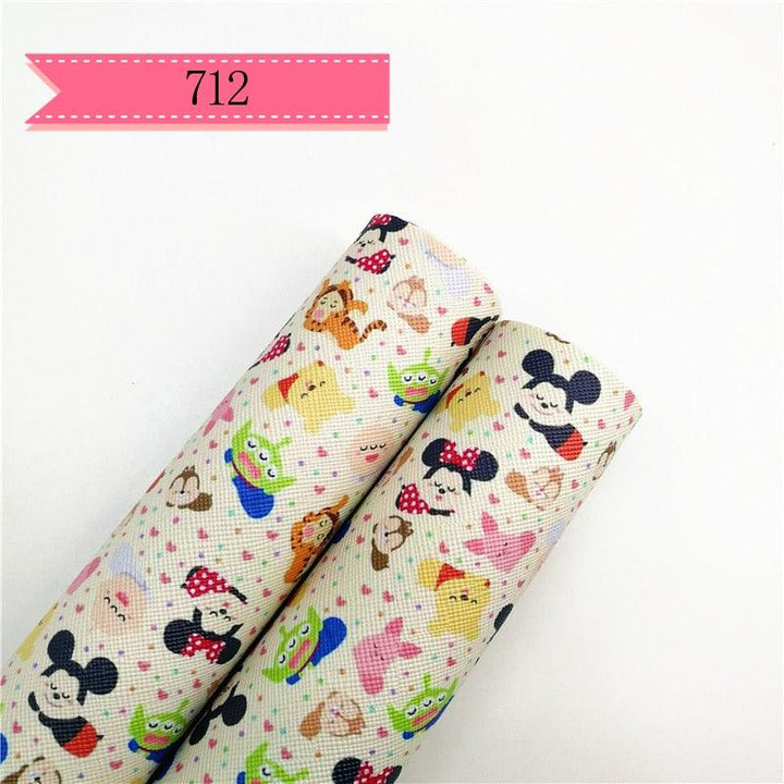 Lisslune | Cartoon-Inspired Synthetic Leather Craft Rolls - Set of 2 - 20x134cm Each