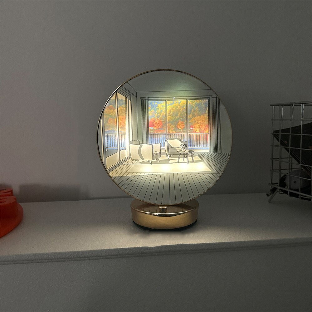 Lisslune | Creative Artistic Orb Painting Table Lamp