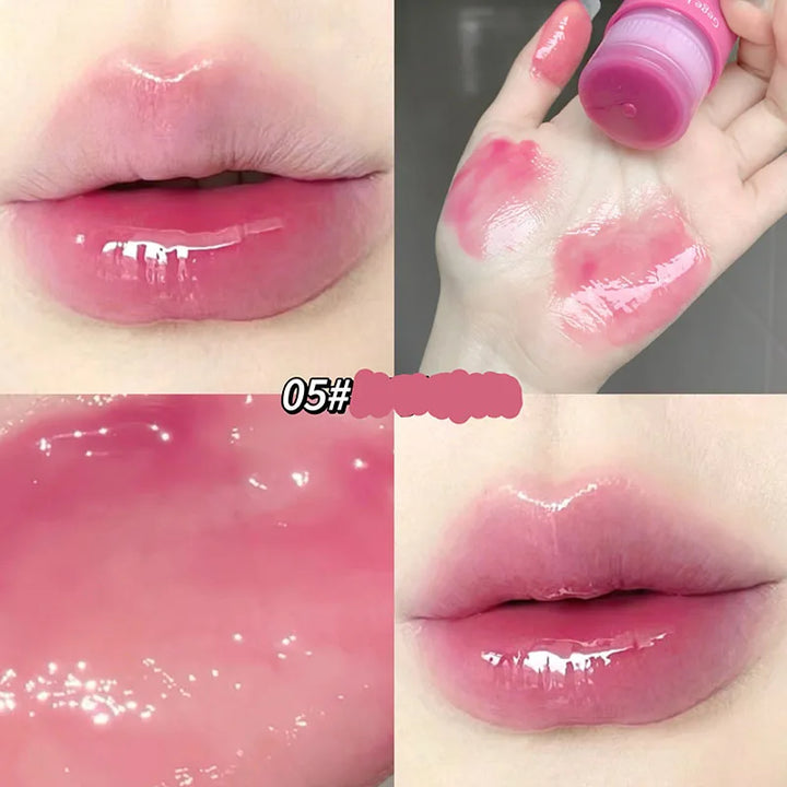 Rynx | Water Light Moisturizing Essence Lip Gloss Hydrating Nutrient-Rich Grape Purple Lip Tint Lipsticks Alternatives Korean Makeup Cosmetics