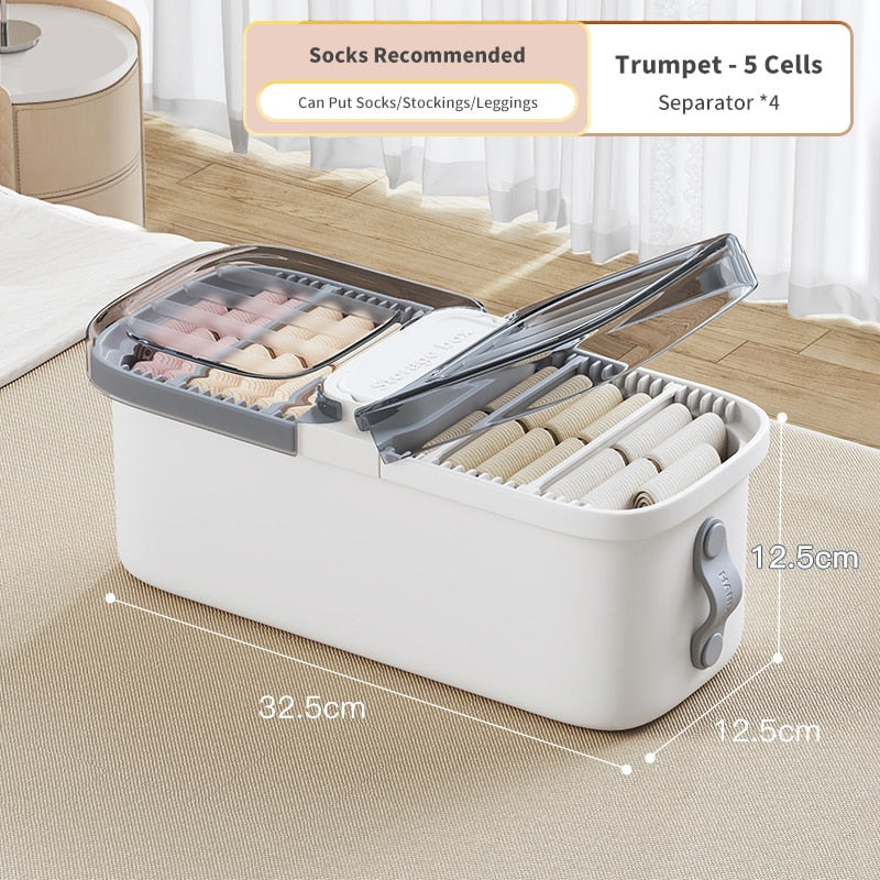 Lisslune | Compact Efficient Storage Clothes Organizer Box