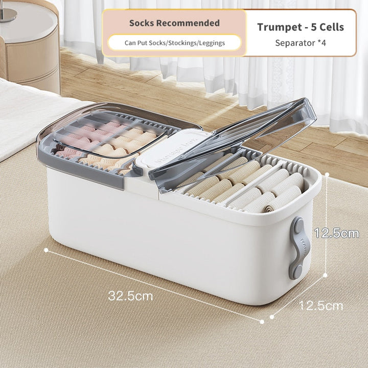 Lisslune | Compact Efficient Storage Clothes Organizer Box