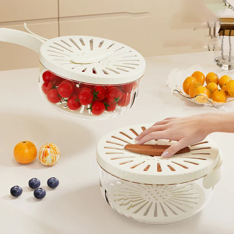 Lisslune | Space Saving Vegetable Fruit Drainer Basket