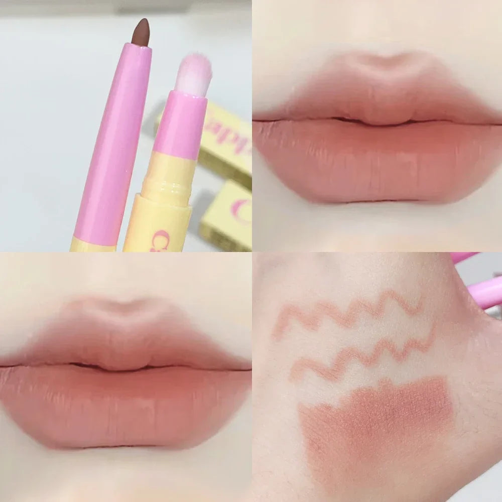 Rynx | Smooth Matte Lipstick Stick Long-Lasting Non-Fading Waterproof Non-Sticky Cup Contouring Lip Contouring Nude Lipstick Makeup