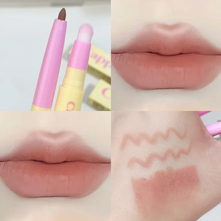 Rynx | Smooth Matte Lipstick Stick Long-Lasting Non-Fading Waterproof Non-Sticky Cup Contouring Lip Contouring Nude Lipstick Makeup