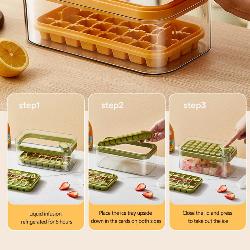 Lisslune | One Push Easy Large Ice Box Dispenser