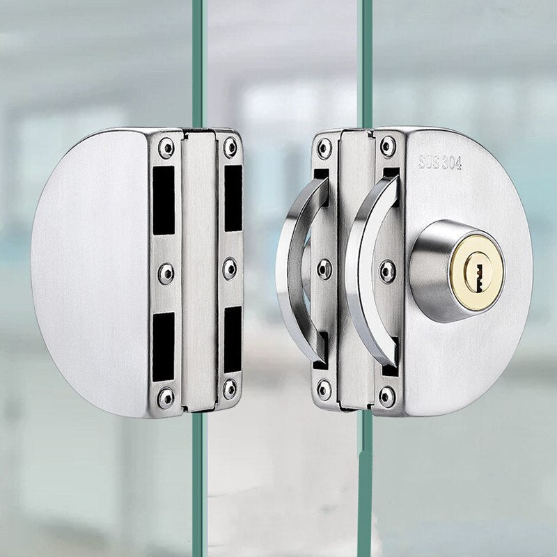 Lisslune | Sliding Door Stainless Steel Safety Glass Door Lock