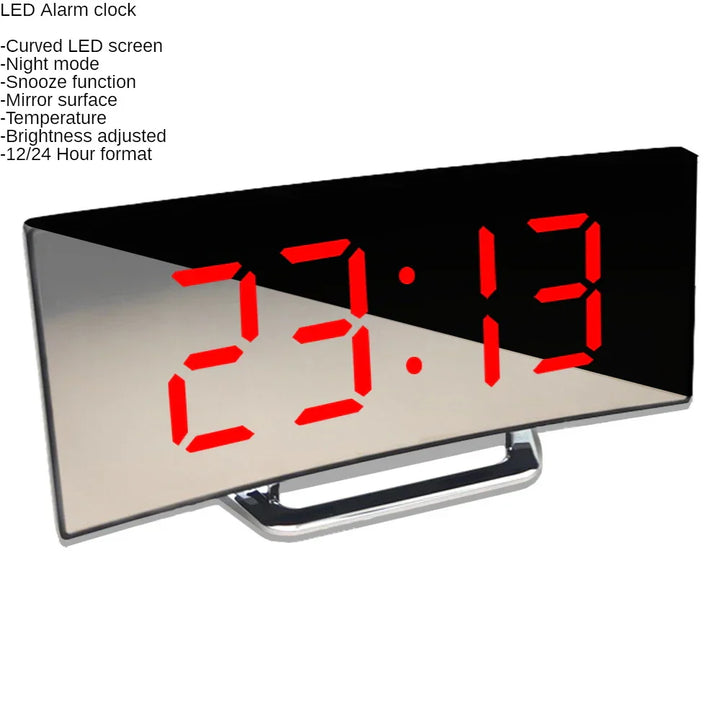 Lisslune | Curved Screen Digital Alarm Clock