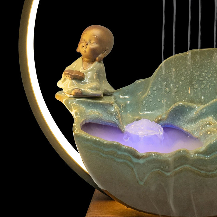 Lisslune | Waterfall Fortune LED Incense Burner Zen Decor