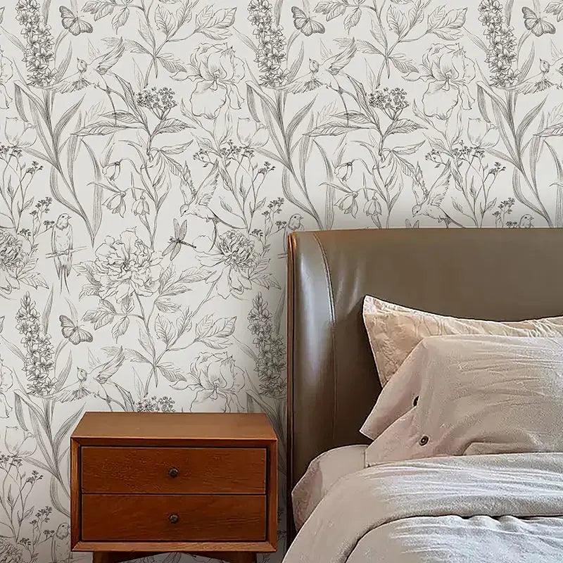 Lisslune | Chic Black-and-white Peel and Stick Wallpaper for Stylish Home Transformations