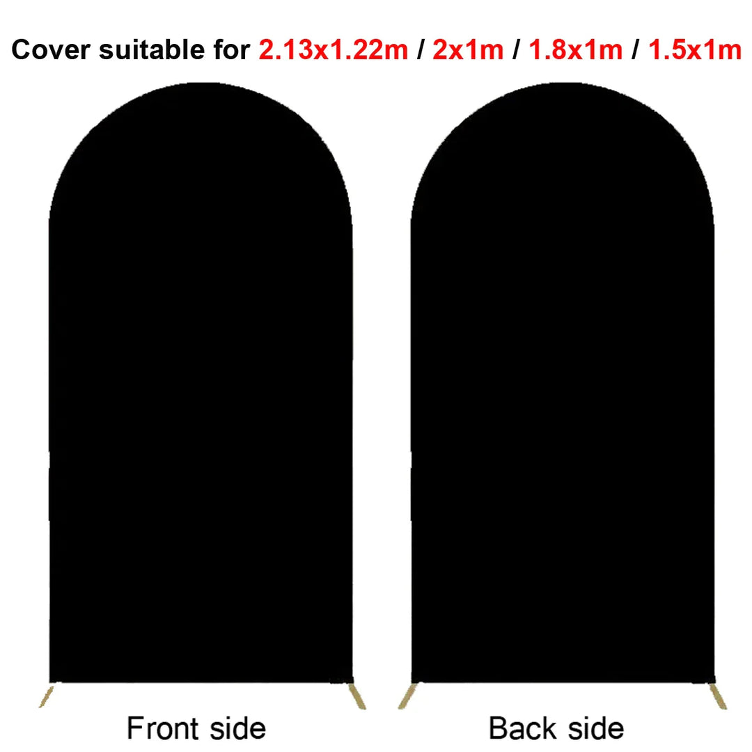 Rynx | 2M Metal balloon arch background stand birthday balloons party backdrop covers photo shoot double-sided elastic fabric background