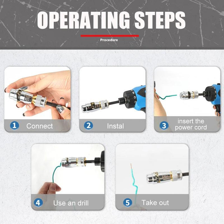 Lisslune | Lightweight Aluminium Wire Stripping Tool Set for Electricians: Efficient and Portable Solution