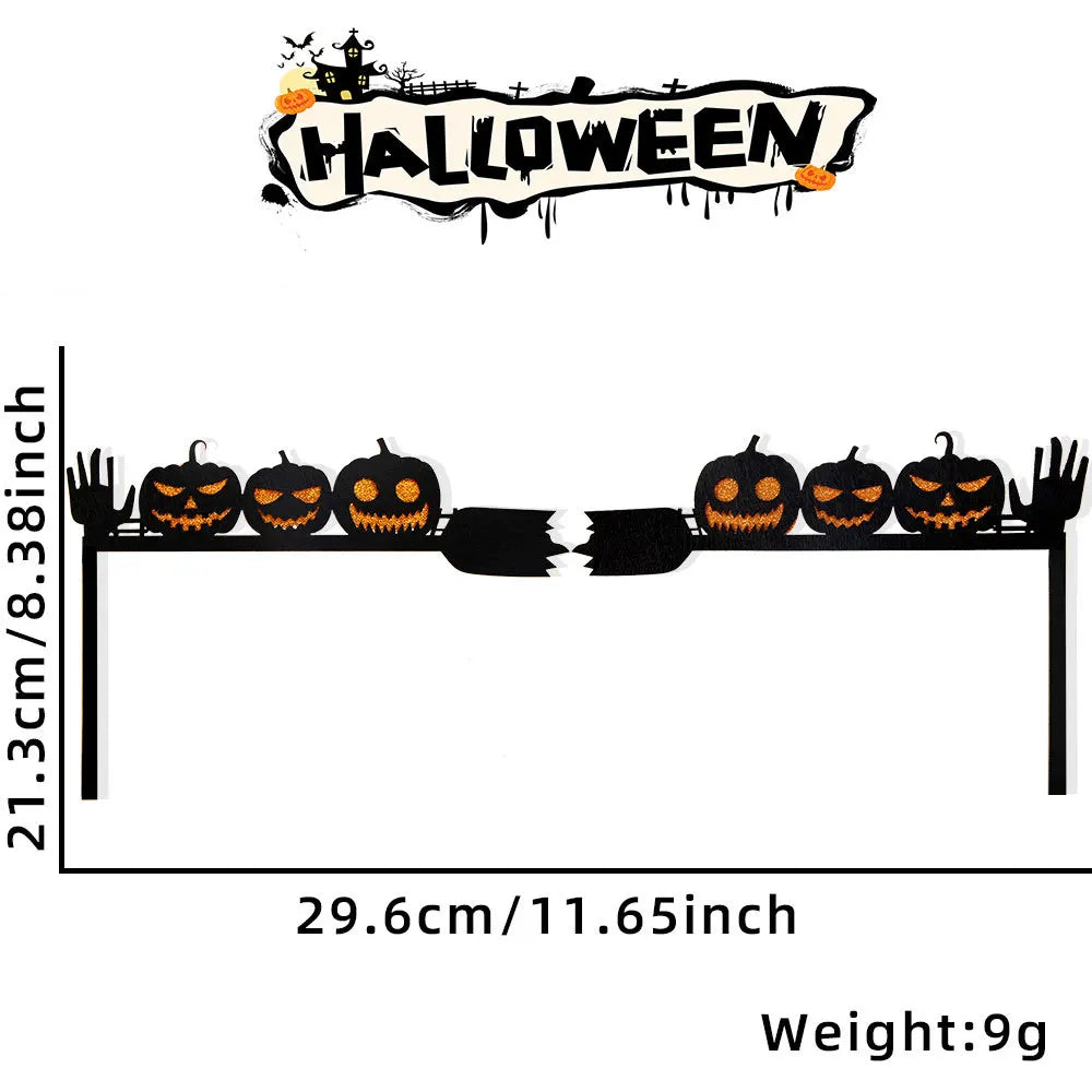 Rynx | Halloween Door Frame Decoration, Bats, Pumpkins, Spider Webs, Door and Window Corner Stickers, Halloween Home Decor