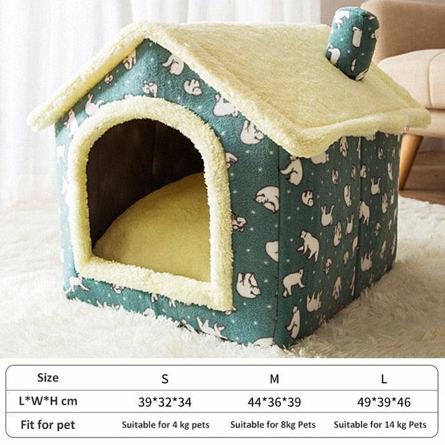 Lisslune | Luxurious Arctic Plush Travel Bed for Small Pets - Ultimate Comfort and Portability