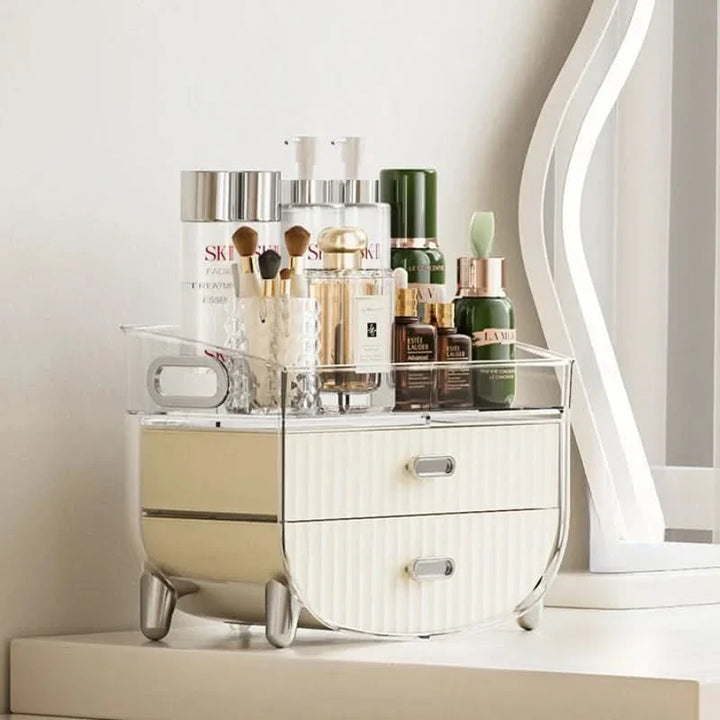 Lisslune | Rechargeable Cosmetic Organizer – Transparent Dustproof Makeup
