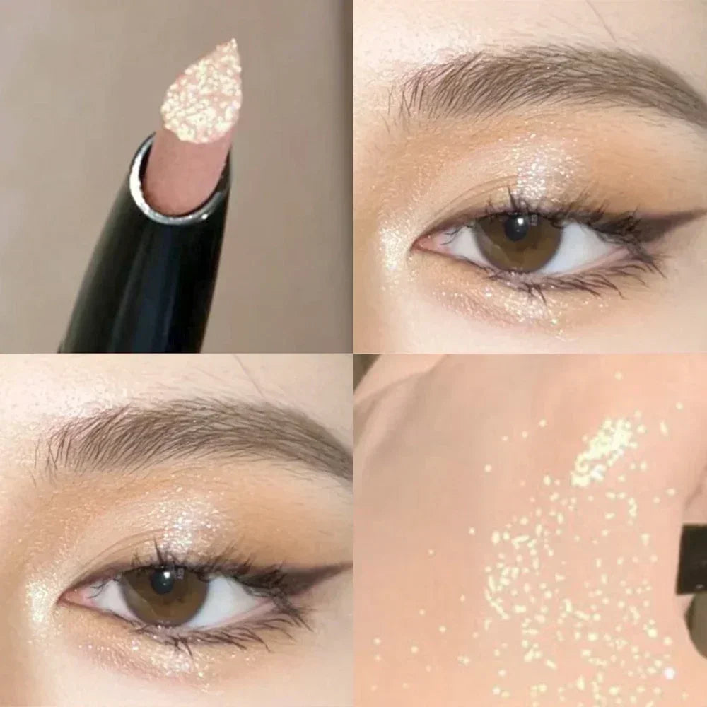 Rynx | Pearl Eyeshadow Pencil Glitter Eyeshadow Make-up waterproof Shimmer Silk Spinner Liner Pencil Cosmetics Beauty Make-up Tool