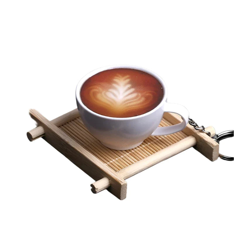 Lisslune | Charming miniature resin coffee and tea cup display model for playful decoration
