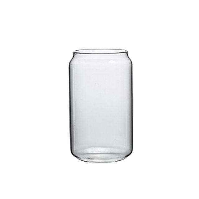 Lisslune | Elegant Can-shaped Glass Tumbler Set - 4 Premium Cups for Luxurious Drinking Experiences