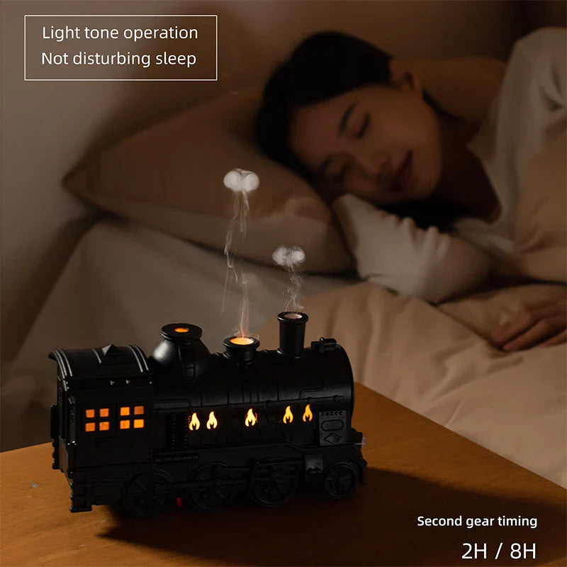 Lisslune | Mini Train Aromatherapy Essential Oil Diffuser Lamp Decor