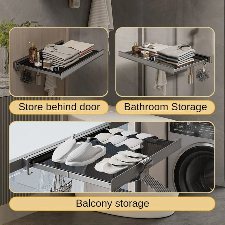 Lisslune | Retractable Laundry Organizer Net Rack