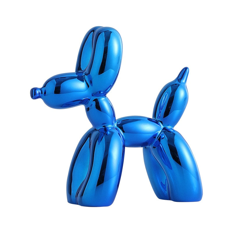 Lisslune | Balloon Dog Sculpture, Balloon Art Statue, Mini Collectible Figurine, Home Decoration, Resin Figure, Desk Accessories, Room Decoration