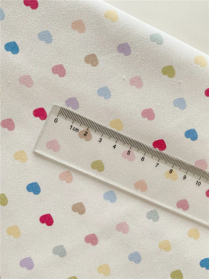 Rynx | Pure cotton twill color love tulip bow rose fabric skirt bag trousers handmade DIY sewing fabric elegant bedding tablecloth