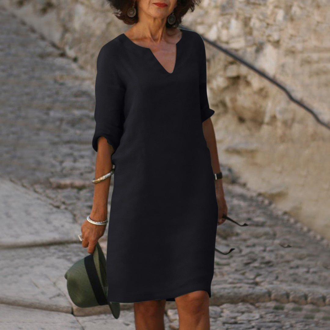 Lisslune | Elegant summer dress with V-neck