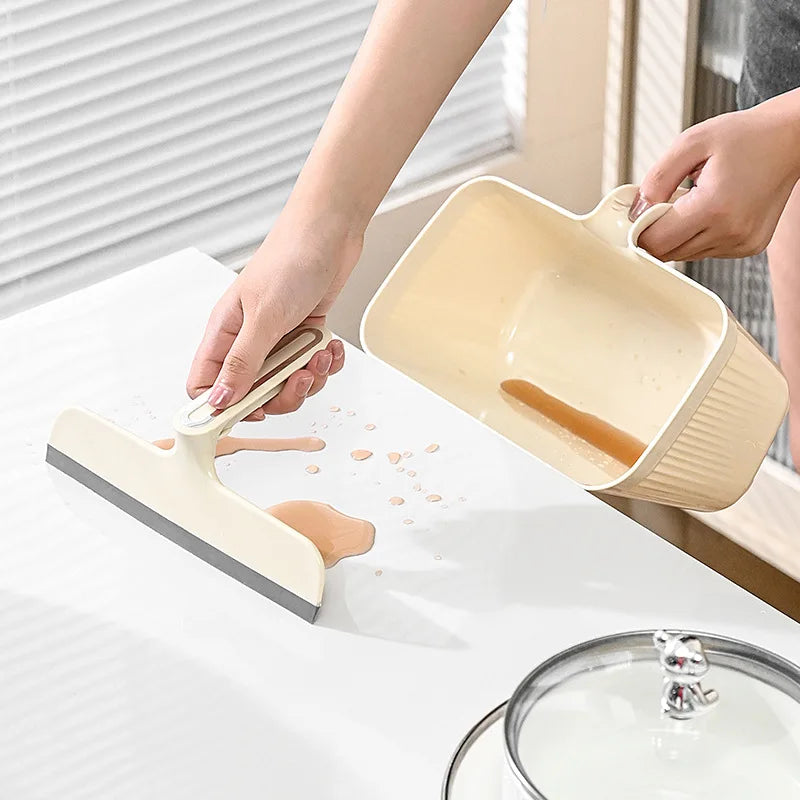 Lisslune | 2in1 Waste Disposer Scraper Trash Can