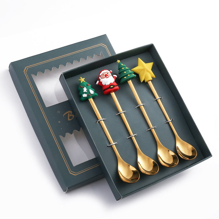 Lisslune | 4Pcs Christmas Best Wishes Tableware Set