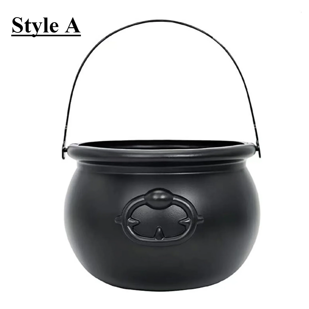 Rynx | Plus Size Halloween Candy Glass Wizard Witch Cauldron Decoration Prop Irish Party Table Centerpiece Candy Holder Trick or Treat