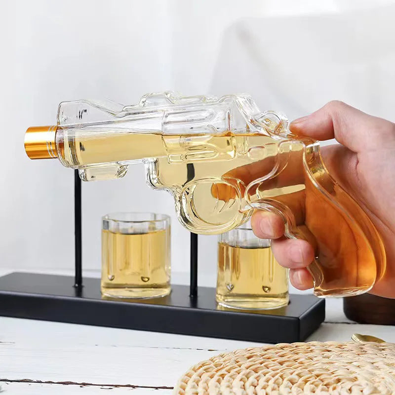 Lisslune | Unique Revolver Liquor Decanter Set