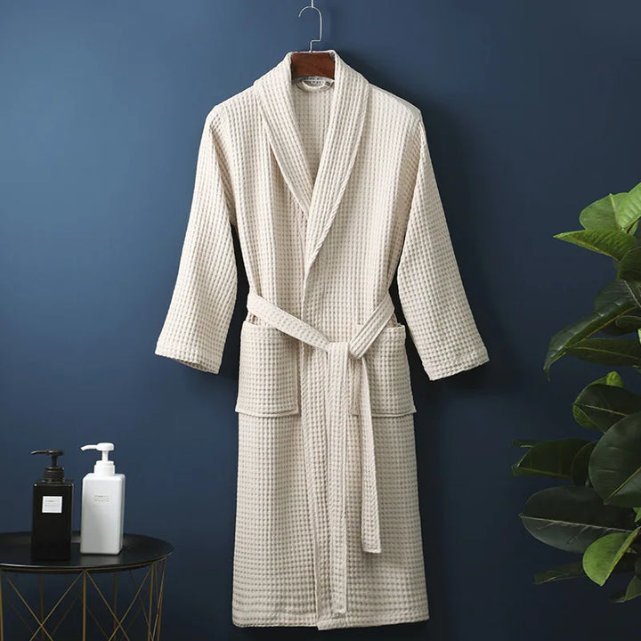 Lisslune | CozyCotton Premium Bathrobe made of Cotton | Soft & Breathable | Perfect for Men & Women | With Pockets