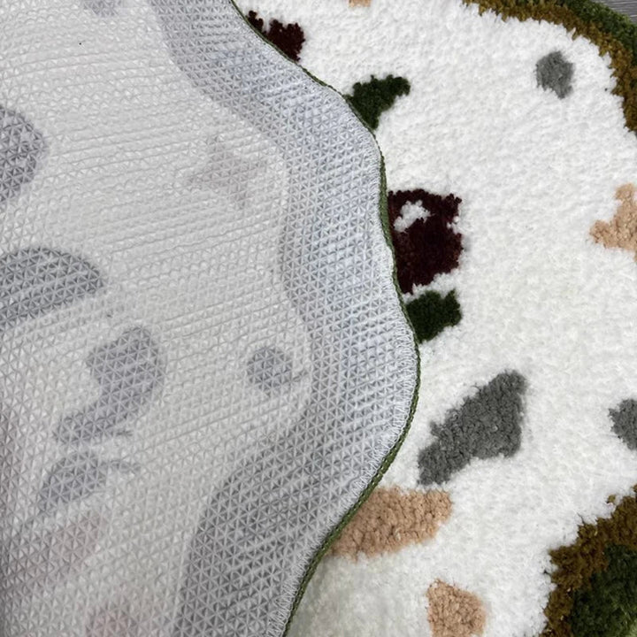 Rynx | Tufting Floral Bath Mat Living Room Rug Soft Bath Mat Bedroom Bedside Rug Door Floor Non-Slip Mat Aesthetic Home Decor