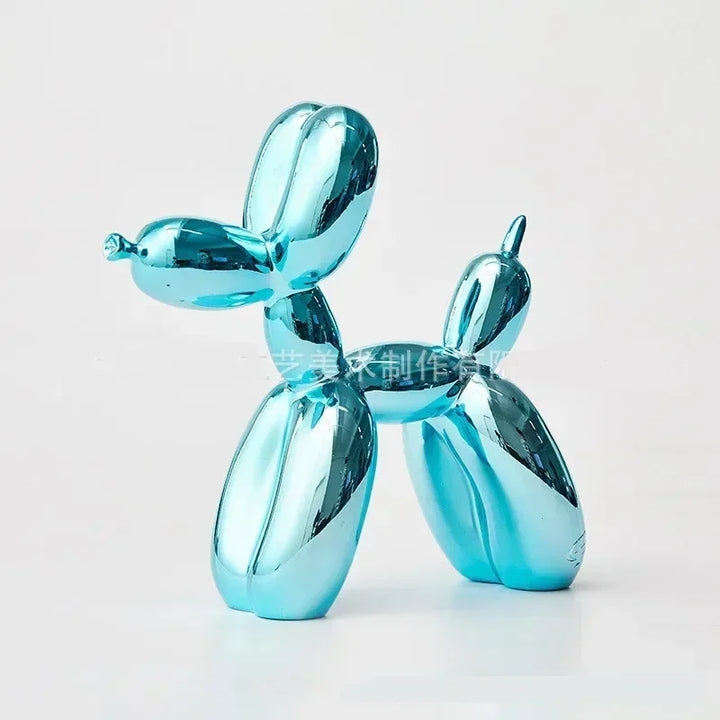 Lisslune | Nordic Balloon Dog Sculpture Resin Animal Ornament Art Sculptures and Figures Craft Home Decoration Room Desktop Accessories