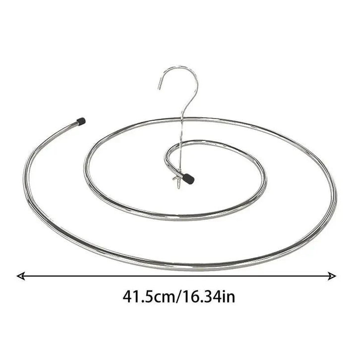 Lisslune | Space-saving stainless steel spiral laundry rack for large laundry quick drying