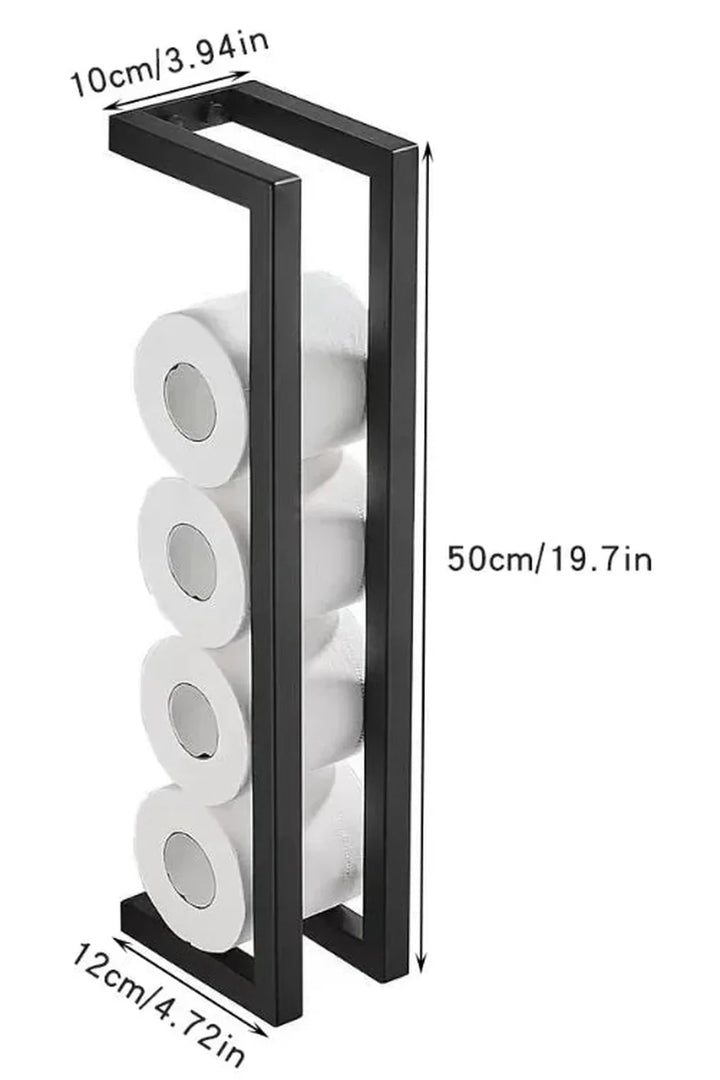 Lisslune | Slim Black Bathroom Shelf