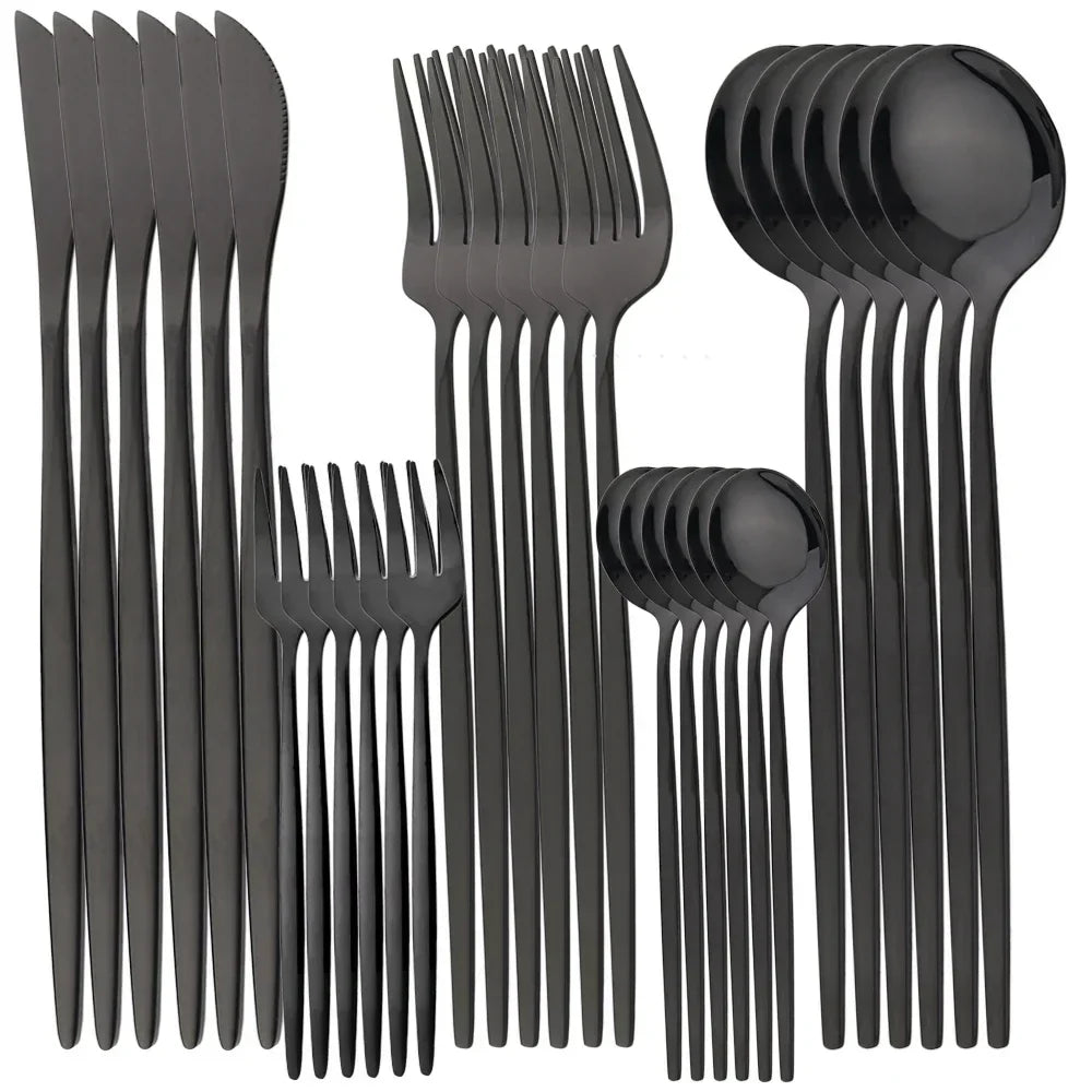 Lisslune | RoyalMirror – Luxury Gold Cutlery Set