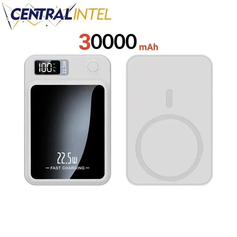 Lisslune | Ultimate 30,000mAh Wireless Power Bank - 22.5W Fast Charging with Magnetic Capability