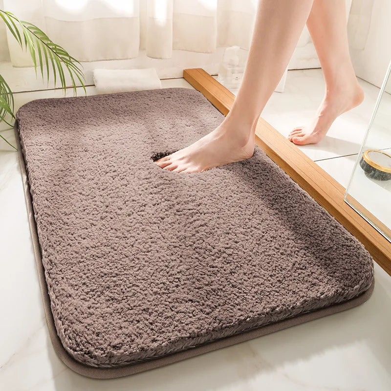 Lisslune | SoftStep Luxury Bath Mat – Extra Thick Microfiber Mat with Non-Slip and High Absorption