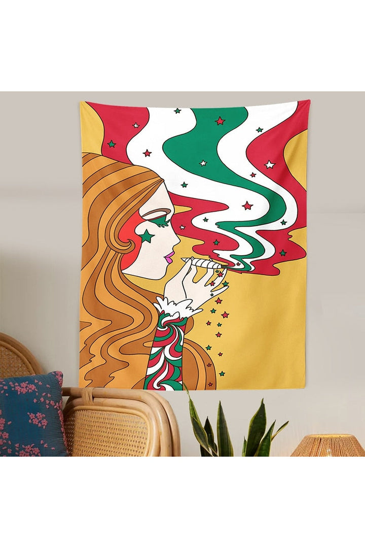 Lisslune | Trippy Girl Tapestry