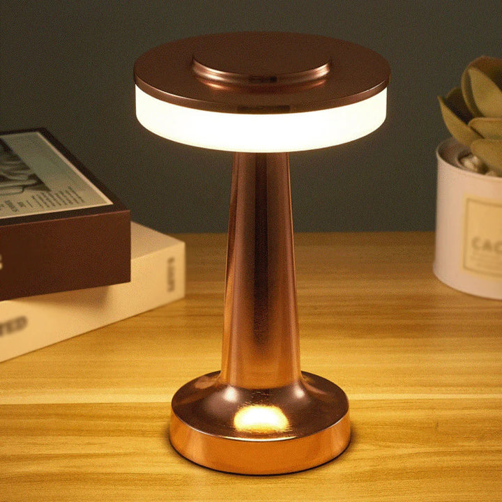 Lisslune | Retro Led Table Lamp Usb Rechargeable Infinitely Dimmable Night Light Camping Light Suitable For Bar Lampbedroom Ambient Light