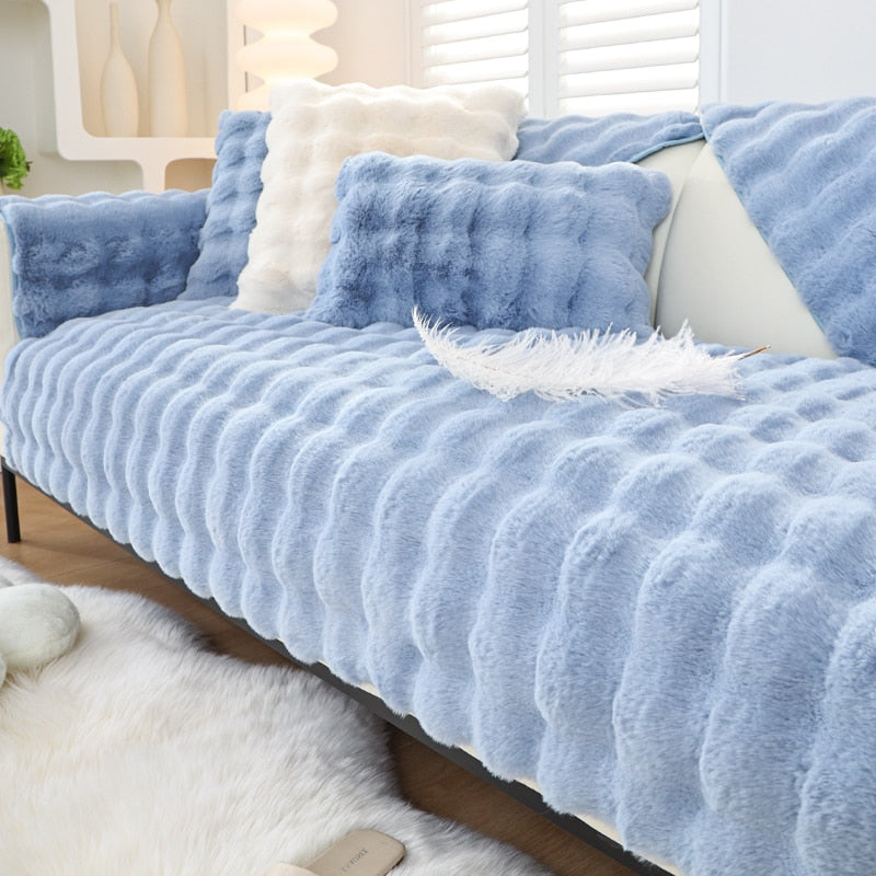 Lisslune | Snuggly Comfy Plush Sofa Cover