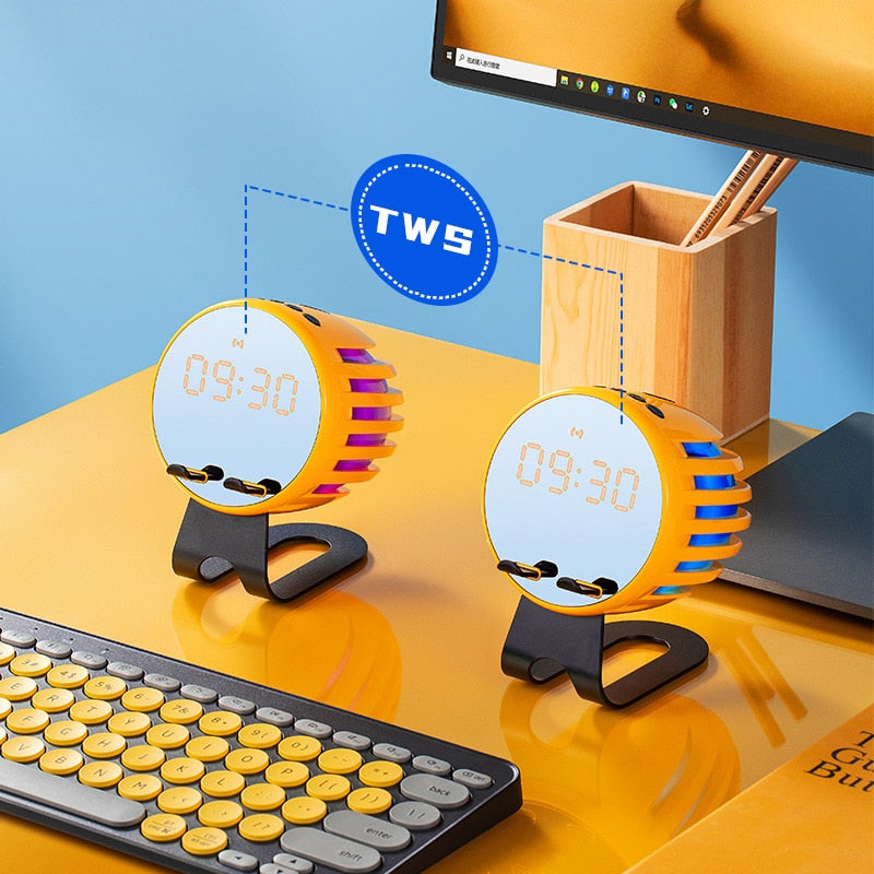 Lisslune | Elegance Symphony Wooden Bluetooth Speaker Clock