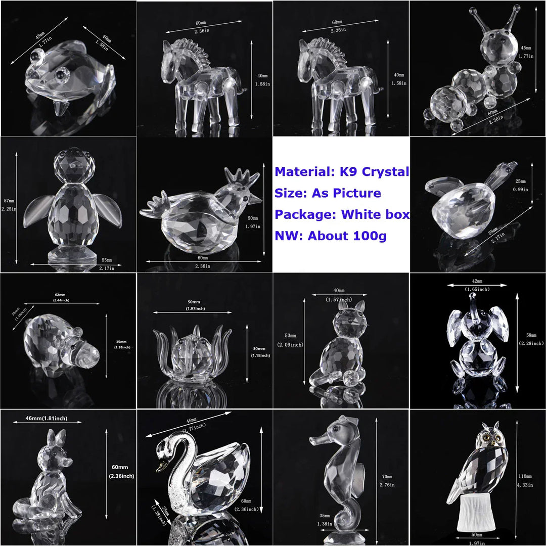 Lisslune | Super cute animal crystal ball figures
