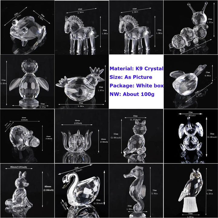 Lisslune | Super cute animal crystal ball figures