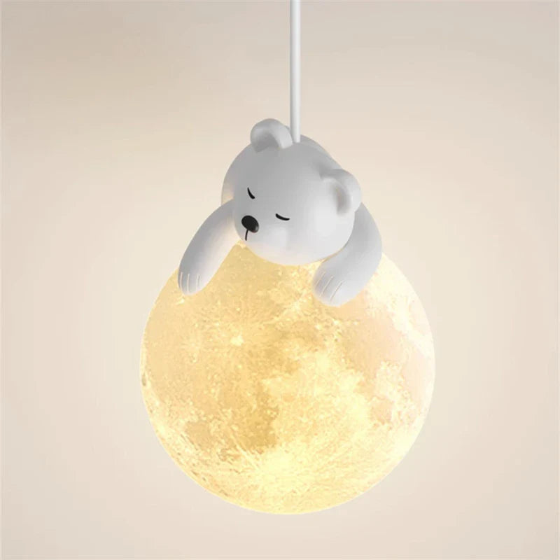 Lisslune | Bear & Rabbit Pendant Moonlight