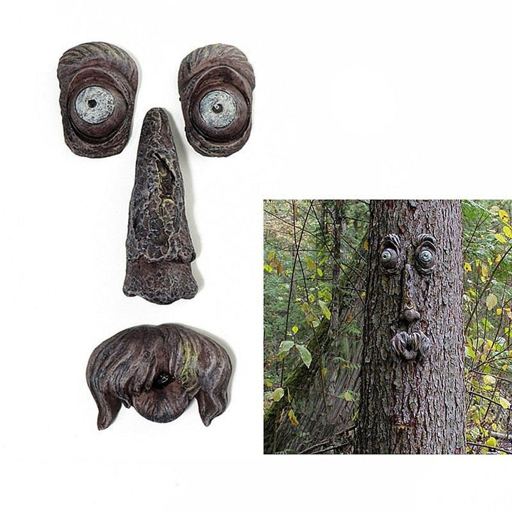 Lisslune | Funny garden decoration tree face old man