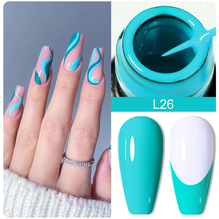 Rynx | 5ml Colorful Reflective Liner Gel Nail Polish Super Bright Painting Glitter Gel Graffiti Stripe Design Polish Manicure