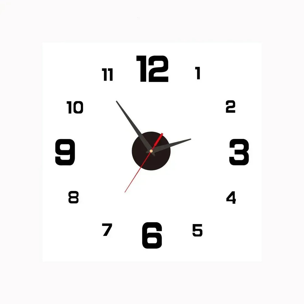 Lisslune | SilentTime - Digital Wall Clock in Classic Style - 8 Inch
